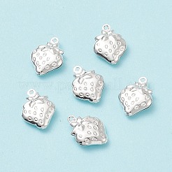 304ステンレスペンダント  苺  銀  15x11x4mm  穴：1mm&nbsp;STAS-G176-21S