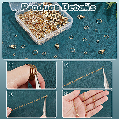 60Pcs 304 Stainless Steel Lobster Claw Clasps&nbsp;DIY-PH0029-14B