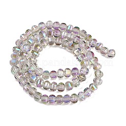 Electroplate Transparent Glass Beads Strands&nbsp;EGLA-B011-08A-HR03