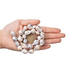Natural Baroque Pearl Keshi Pearl Beads Strands&nbsp;PEAR-K004-20