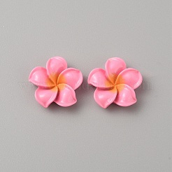 オペーク樹脂カボション  花  ショッキングピンク  19x5.5mm&nbsp;RESI-WH0036-10G