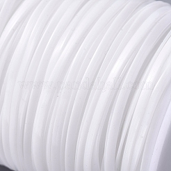 ジュエリー作りのためのプラスチックコード  ホワイト  2.3mm  50 m /ロール&nbsp;LS-OCOR-WH0052-36C