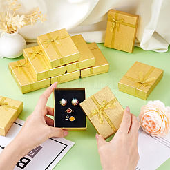 Rectangle Paper Jewelry Set Storage Boxes with Bowknot&nbsp;X1-CON-TAC0014-04F