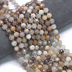 Natural Violet Strawberry Quartz Beads Strands&nbsp;G-K389-E06-01