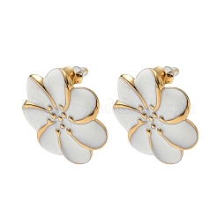 304 Stainless Steel Flower Stud Earrings&nbsp;EJEW-A147-01G