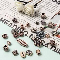 Mixed Antique Style Acrylic Beads&nbsp;X1-MACR-R546-01