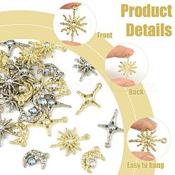 30Pcs 6 Styles Alloy & Resin Pendants Sets&nbsp;FIND-FS0004-90
