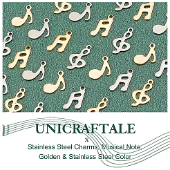 60Pcs 6 Style 304 & 201 Stainless Steel Charms&nbsp;STAS-UN0033-19