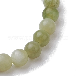 6mm Natural Green Jade Round Beaded Stretch Bracelets&nbsp;BJEW-JB10854