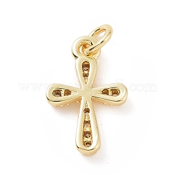 Brass Micro Pave Cubic Zirconia Charms&nbsp;KK-C012-19G