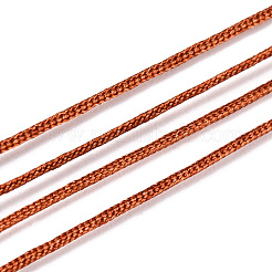 ナイロン編みコード  ジュエリー製作やマクラメ工芸用の中国結び紐  シエナ  0.4mm  約28~30m /ロール&nbsp;X1-NWIR-C003-02P