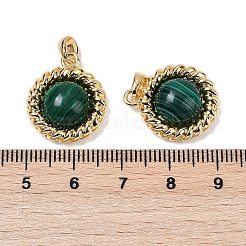 Brass with Gemstone Pendants&nbsp;KK-Q030-27A-G
