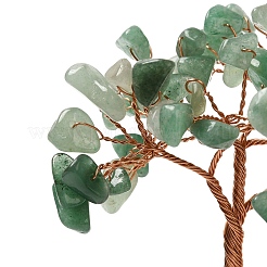 Christmas Natural Green Aventurine Chips Tree Decorations&nbsp;DJEW-K028-03C