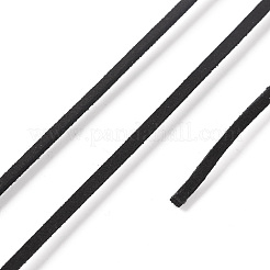 45m フェイクスエードコード  フェイクレース  ブラック  2~2.5x1.5~2mm  約50ヤード（45m）/ロール&nbsp;LW-M003-31