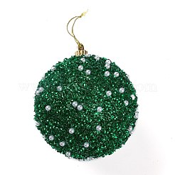 Christmas Ball Foam & Plastic Imitation Pearl Pendant Decoration&nbsp;FIND-G056-01A