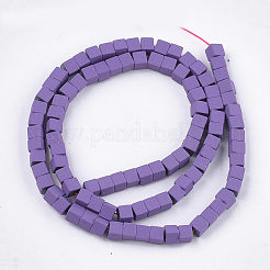 Spray Painted Non-magnetic Synthetic Hematite Beads Strands&nbsp;G-T116-22-15
