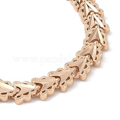 Brass Link Chain Bracelets for Women Men&nbsp;BJEW-P324-01G-KCG