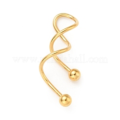 316 Stainless Steel Spiral Barbell&nbsp;AJEW-G042-02G