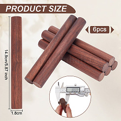 Waxed Round Wooden Sticks&nbsp;WOOD-OC0004-01D
