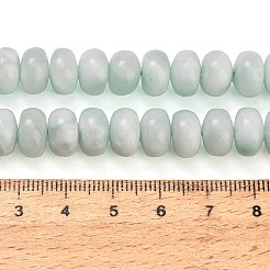 天然ガラスビーズ連売り  ロンデル  アクア  10.5~11x5.5~6.5mm  穴：1mm  約71個/連  15.55''（39.5センチメートル）&nbsp;GG-CBA007A-A02-B01