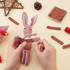 24Sets PU Leather Labels&nbsp;DIY-FG0003-22