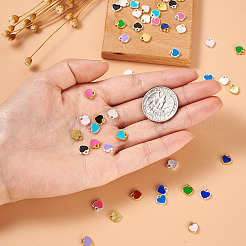 170Pcs 17 Colors Zinc Alloy Enamel Charms&nbsp;ENAM-CW0001-08