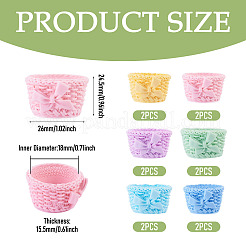 12Pcs 6 Colors Resin Basket Mini Model&nbsp;AJEW-TA0005-85