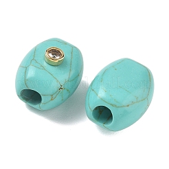 Synthetic Turquoise European Beads&nbsp;GG-CBA105B-02E-G