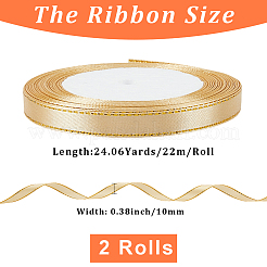 Gold Edged Polyester Ribbon&nbsp;OCOR-WH20018-12A-05