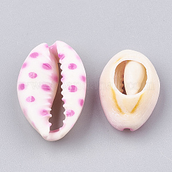 Printed Cowrie Shell Beads&nbsp;LS-SHEL-S274-02B