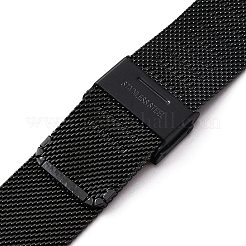 304 Stainless Steel Mesh Watch Bands&nbsp;STAS-WH0021-17EB