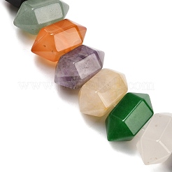 Natural Mixed Stone Double Terminated Point Beads Strands&nbsp;G-T142-97