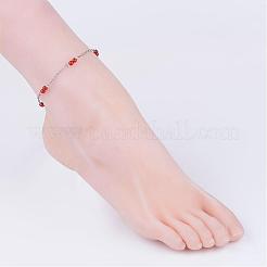304 Stainless Steel Chain Anklets&nbsp;AJEW-AN00170
