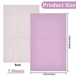 長方形の合成皮革生地7枚  DIYクラフト用品  オールドローズ  330x200x0.5mm&nbsp;FIND-WH20020-24C