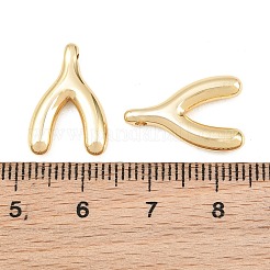 304ステンレスペンダント  Y字型のチャーム  ラックめっき  長持ちメッキ  ゴールドカラー  18x12x3mm  穴：1.2mm&nbsp;SA-CBA76DA-10G