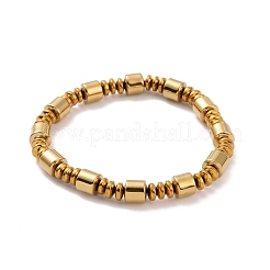 Synthetic Hematite & Brass Column Beaded Necklace Bracelet with Magnetic Clasps&nbsp;SJEW-G079-01B