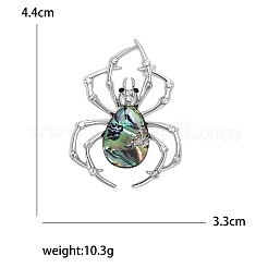 Creative Abalone Shell Spider Brooch&nbsp;PW-WGB0402-01