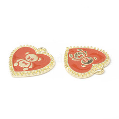 Alloy Enamel Pendants&nbsp;ENAM-G212-06G-02