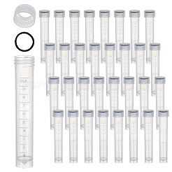 50Pcs Clear Graduated Tube Plastic Bead Containers&nbsp;CON-GA0001-27