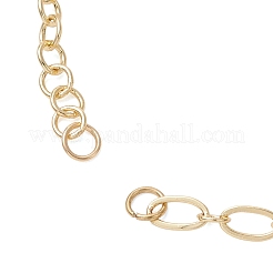 Brass Cable Chain Oval Link Chain Bracelet Making&nbsp;AJEW-JB01507