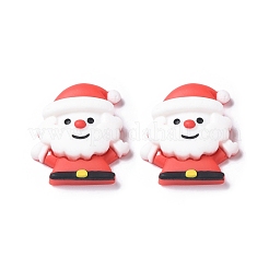クリスマステーマ不透明樹脂カボション  サンタクロース  27x24x7.5mm&nbsp;LS-RESI-F042-01D