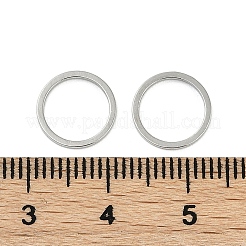 リングを結ぶラックメッキ真鍮  カドミウムフリー＆鉛フリー  長持ちメッキ  リング  プラチナ  10x1mm  内径：8.5mm&nbsp;KK-P286-01B-P