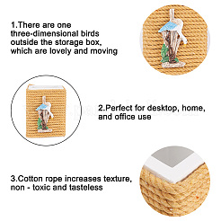 Desk Wood Cotton Rope Pen Holder Stand&nbsp;BT-TAC0012-11