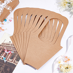 携帯用クラフト紙のギフトバッグ  ハンドル付き  花束用  バリーウッド  35.5x18.9x0.1cm  20個/セット&nbsp;ABAG-PH0001-28