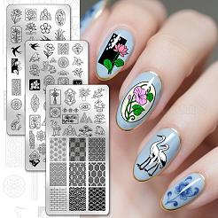 Stainless Steel DIY Nail Art Templates&nbsp;MRMJ-WH0092-226