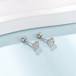 S999 Fine Silver Stud Earrings&nbsp;EJEW-C179-01P