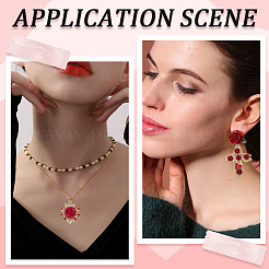 24Pcs 4 Styles Alloy Rhinestone Pendants&nbsp;FIND-SC0005-71