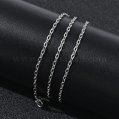 1.6mm 304ステンレススチールアズキチェーンネックレス（女性用）  変色なし  ステンレス鋼色  16.14インチ（41cm）&nbsp;SA-CBACA62-03P