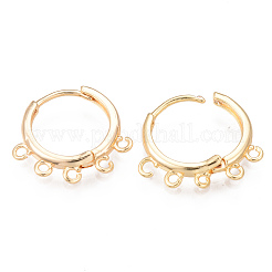 Brass Huggie Hoop Earring Findings&nbsp;LS-KK-R116-040-NF