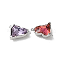 Brass Pave Glass Rhinestone Connector Charms&nbsp;KK-F862-48P